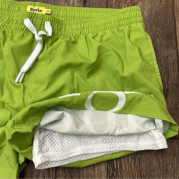 Duvin Design Swim Shorts Cactus Men Light Green SizeXXL